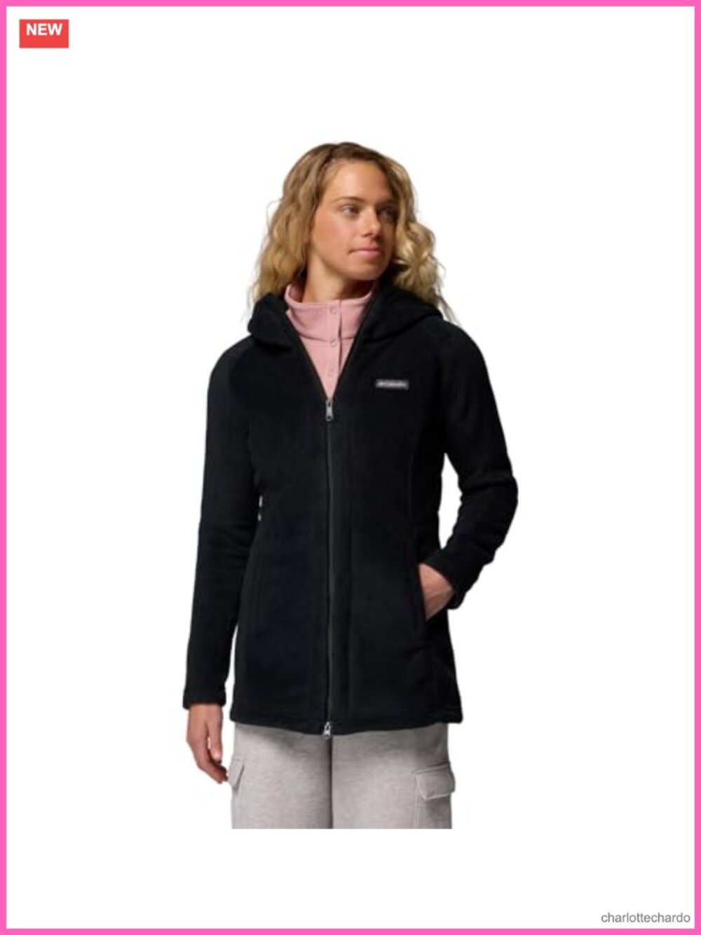 Columbia Women's Benton Spring II Long Hoodie Fleece Zip-Up Anorak